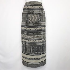 Company by Ellen Tracy tribal 100% silk wrap skirt